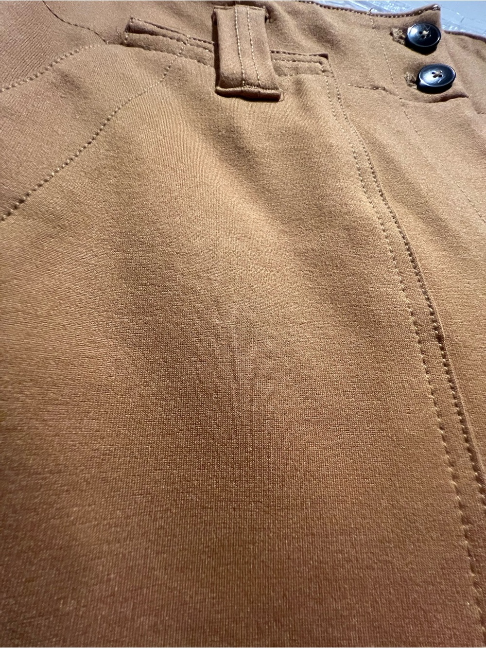 Maeve Wide Leg Knit Pants Size 8 Camel High Rise Anthropologie Trousers - Picture 5 of 6